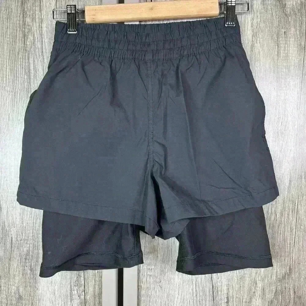 We Wore What Shorts Small 2 in 1 AthleticBlack Color Sz S
